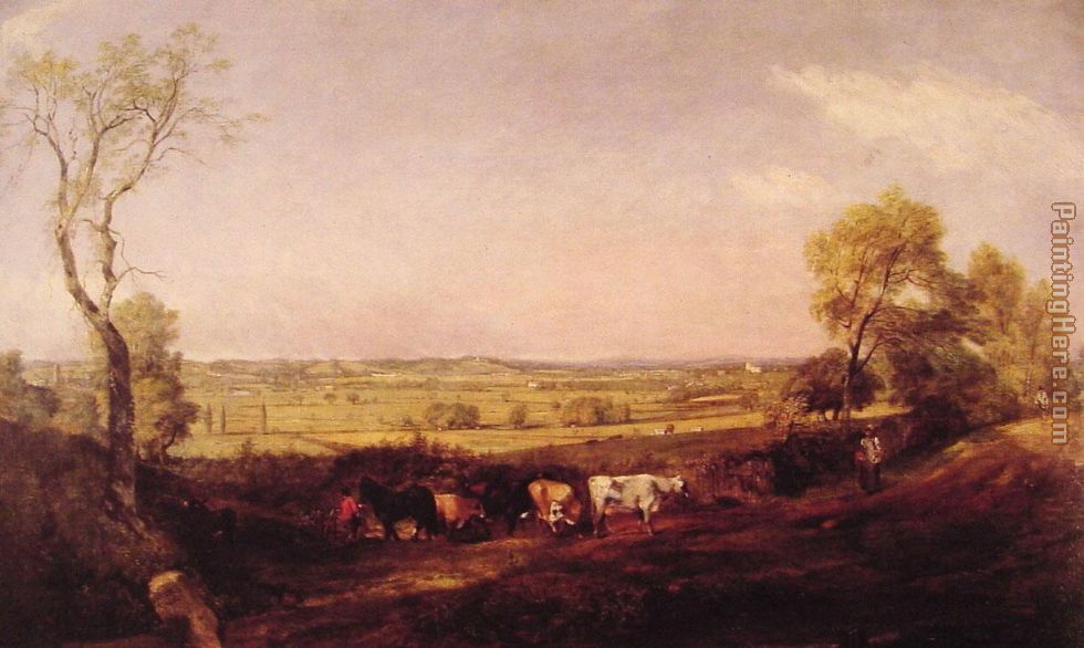 Dedham Vale Morning painting - John Constable Dedham Vale Morning art painting